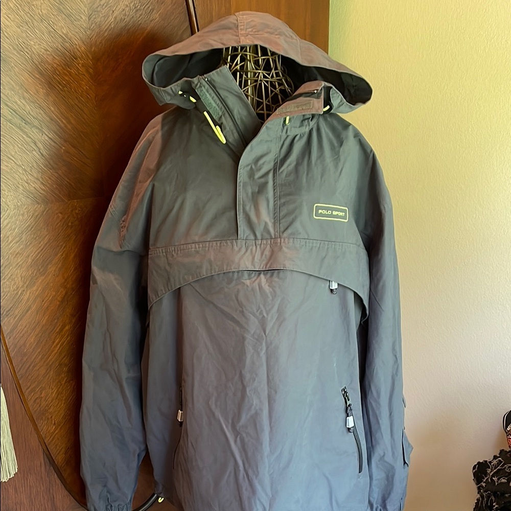 Polo by Ralph Lauren Gray Jacket with Neon Accents